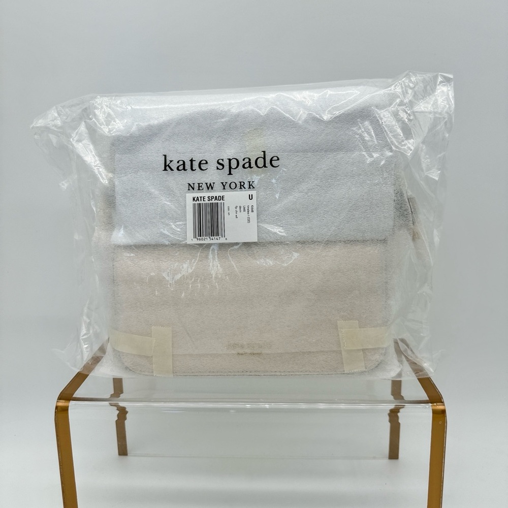 Kate Spade Devin Colorblocked Flap Chain Wallet Timeless Taupe Multi - Picture 12 of 16